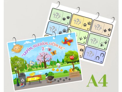 Moje druhá interaktivní knížka - "Lepím, hledám, učím se 2" (4-7 let)