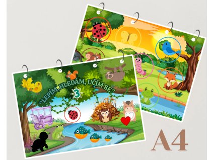 Moje zvířecí interaktivní knížka - "Lepím, hledám, učím se 3" (2-5 let)