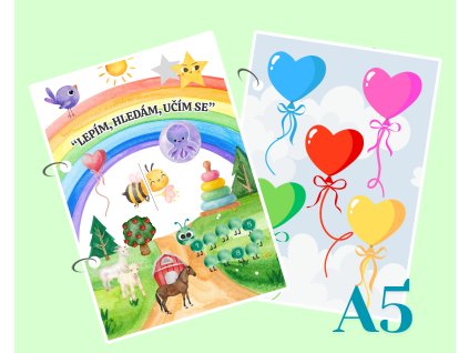 Moje první interaktivní knížka (A5) - "Lepím, hledám, učím se" (1-4 roky)