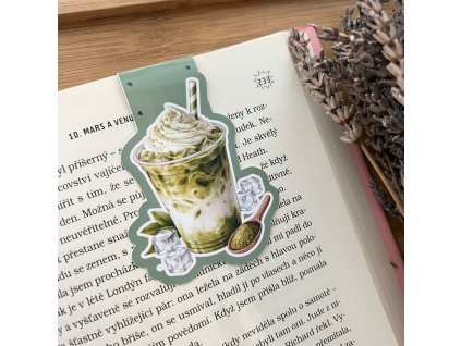 Magnetická záložka - Ledová matcha