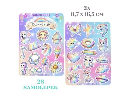 Samolepky - Duhový svět