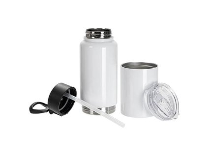 slo pl Nerezova flasa pohar 500 ml 2 v 1 na sublimaciu biela 8554 3