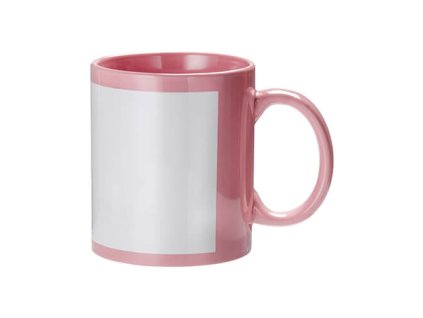 slo pl Hrncek s krabickou 330 ml ruzovy s bielym okrajom Sublimacia Termotransfer 6382 4
