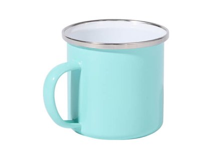 slo pl Kovovy hrncek 360 ml na sublimaciu mentolovy 5427 4