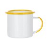 slo pl Smaltovany hrncek 360 ml so zltym okrajom a drzadlom na sublimaciu 6083 2