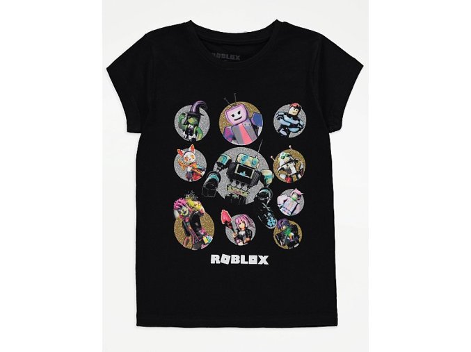 DÍVČÍ TRIČKO "ROBLOX BLACK"