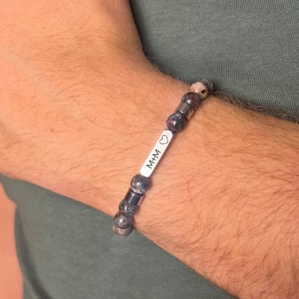 Pánský náramek TUBUS s gravírováním