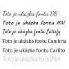 Fonty textu pro gravírování