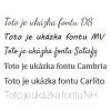 Fonty textu pro gravírování