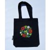 Bavlněné tašky - Květy výšivka