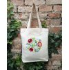 Bavlněné tašky - Květy výšivka