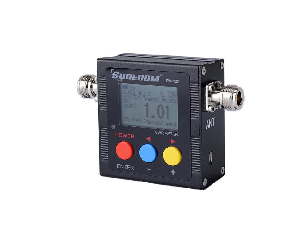 SW102 Digitální VHF/UHF Wattmetr & PSV-metr & frekvenční čítač