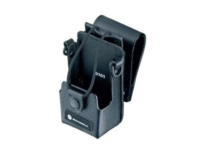PMLN4471 kožené pouzdro z tvrdé kůže pro radiostanice Motorola GP344 a GP388