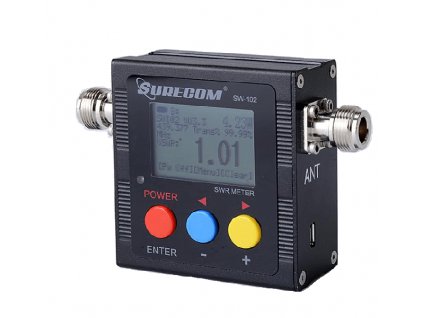 SW102 Digitální VHF/UHF Wattmetr & PSV-metr & frekvenční čítač