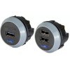 USB zásuvka do auta PVPro se vyrábí v provedení s jedním nebo dvěma USB konekty