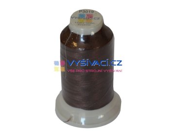 vyšívací nit polyester barva hnědá P3019 návin 1000m  36,30 Kč s DPH za kón při nákupu balení 10 kusů