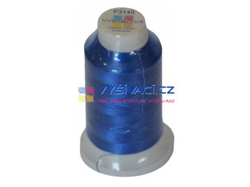 vyšívací nit polyester barva modrá P3140 návin 1000m  33,30 Kč s DPH za kón při nákupu balení 10 kusů