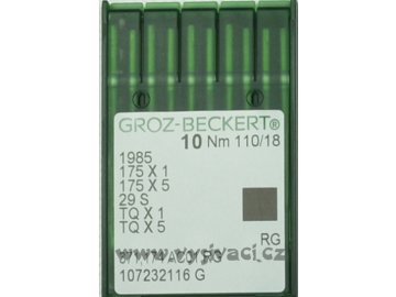 jehla TQx1 110 RG Groz-Beckert, balení 10ks