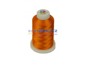 vyšívací nit oranžová C027/N návin 1000m viskóza  36,30 Kč s DPH za kón při nákupu balení 10 kusů