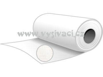 NOVOFIXIN N70b - pevný stříhací podkladový materiál pro vyšívání, gramáž 70g/m2, barva bílá, šíře 80cm, DOPRODEJ ZBYTKU ROLE  8,0m