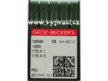 jehla TQx1  80 RG Groz-Beckert, balení 10ks