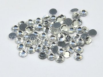 hot-fix skleněné broušené nažehlovací kameny na textil barva 101/N Crystal /stříbrná, velikost SS6 až SS40, balení 144ks