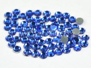 hot-fix skleněné nažehlovací kameny na textil barva 117 Sapphire velikost SS6 až SS16
