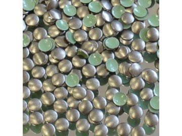 hot-fix kovové kameny na textil nažehlovací barva 10 bronz mat tmavý, vel. 2, 3, 4, 5mm, balení 100ks