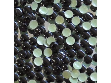hot-fix kovové kameny na textil nažehlovací barva 30 černá, vel. 2, 3, 4, 5mm, balení 100ks, 500ks a sada 4x100ks
