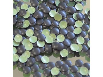 hot-fix kovové kameny na textil nažehlovací barva 31 černá mat, vel. 2, 3, 4, 5mm, balení 100ks a sada 4x100ks