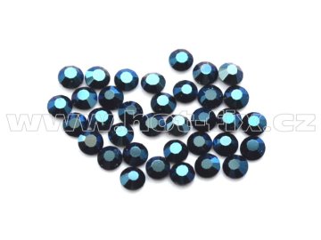 celobroušené hot-fix kameny Premium barva 130 Blue hematite, velikost SS6 až SS30, balení 144ks