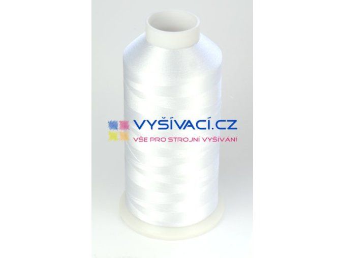 Vyšívací nit polyesterová bílá