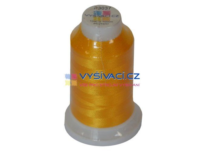 vyšívací nit polyester barva žlutá P3037 návin 1000m  36,30 Kč s DPH za kón při nákupu balení 10 kusů