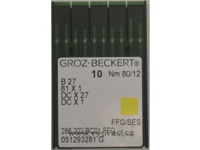 jehla B27  80 SES Groz-Beckert, balení 10ks