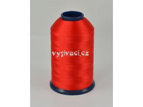 vyšívací nit červená ROYAL P7037 5000m polyester