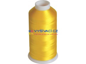 Vyšívací nit viskózová žlutá C010