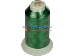 vyšívací nit polyester barva zelená P3170 návin 1000m  36,30 Kč s DPH za kón při nákupu balení 10 kusů