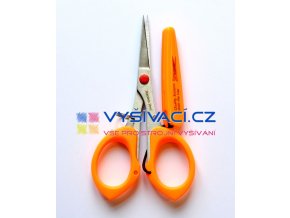 TC120T nůžky s mikrozoubky na aplikace oranžové