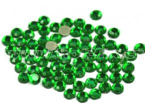 hot-fix skleněné nažehlovací kameny na textil barva 114 Emerald světlý, velikost SS6 až SS16