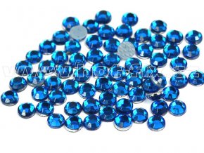 hot-fix skleněné nažehlovací kameny na textil barva 119 Capri blue, velikost SS6 až SS16