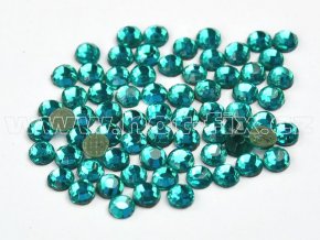 hot-fix skleněné nažehlovací kameny na textil barva 140 Blue zircon, velikost SS6 až SS16