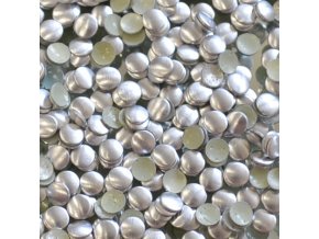 hot-fix kovové kameny na textil nažehlovací barva 04 stříbrná mat, vel. 2, 3, 4, 5mm, balení 100ks