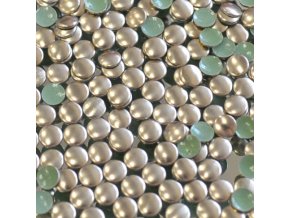 hot-fix kovové kameny na textil nažehlovací barva 07 bronz, vel. 2, 3, 4, 5mm, balení 100ks