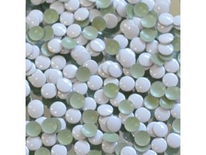 hot-fix kovové kameny na textil nažehlovací barva 29 bílá, vel. 2, 3, 4, 5mm, balení 100ks