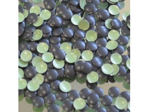hot-fix kovové kameny na textil nažehlovací barva 31 černá mat, vel. 2, 3, 4, 5mm, balení 100ks