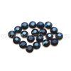 celobroušené hot-fix kameny Premium barva CBP 130 Blue hematite, velikost SS6 až SS30, balení 144ks