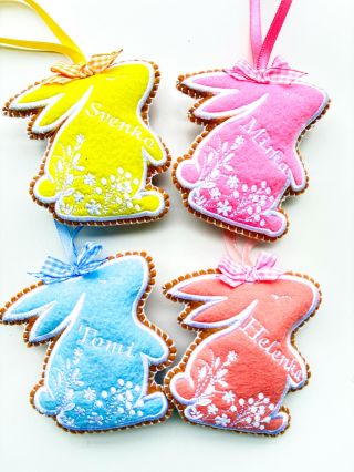 🐰 Vyšívaný velikonoční zajíček se jménem na přání 🐰 Originální dárek pro koledníky, který potěší a zůstane jako krásná...