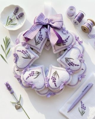 💜🌿 Levandule, která nikdy neuvadne…🌿💜 Hledáte dárek pro ženu, který nebude jen na chvíli? Tento vyšívaný věnec s...