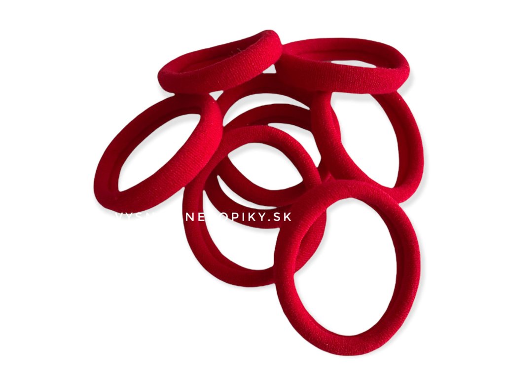 Hair_bands_gumičky_do_vlasov_20ks_red_červená_vysnivanecopiky