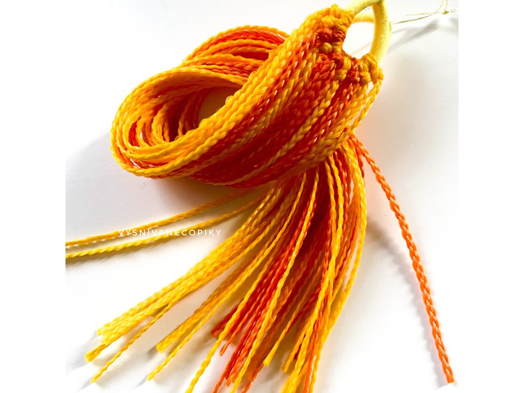 Detské zizi gumičky - žlto/oranžová - Yellow/Orange_vysnivanecopiky_Children's_Hair_Elastics_ZIZI_Detské_ZIZI_Gumičky_Orange-Zellow_Oranžová-Žltá_vysnivanecopiky